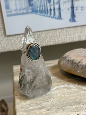Labradorite and sterling silver ring size 7